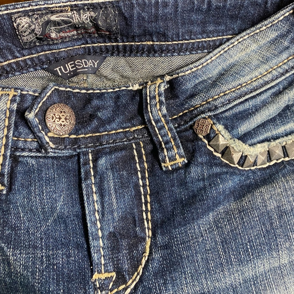 Silver Jeans Co. Tuesday Mid Baby Boot Jeans size W29/L31 - Picture 2 of 5